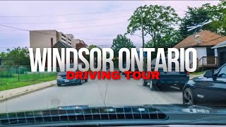 WINDSOR ONTARIO CANADA HOODS  DRIVING TOUR  4K [upl. by Sirej]