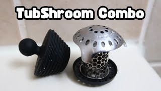 TubShroom Hair Catcher  Drain Stopper Combo  Demo  Review [upl. by Tcideneb]