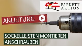 Sockelleisten montieren Teil 2 schrauben [upl. by Corri]