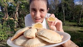 MASA para EMPANADAS sin huevo con Dulces de BATATA al HORNO fácil con ACEITE Caseras Sin Grasas [upl. by Retnyw]