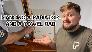 installing radiator and towel rad [upl. by Adabel]