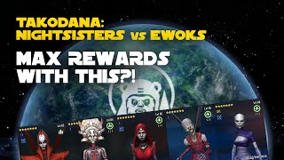 Takodana Nightsisters vs Ewoks Challenge  SWGOH GC X [upl. by Anitserp]