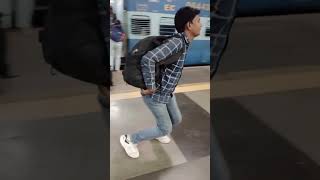 Railway station रेलवे स्टेशन Funny Vedio viralshort video comedyvadio funnyclips [upl. by Oribelle802]