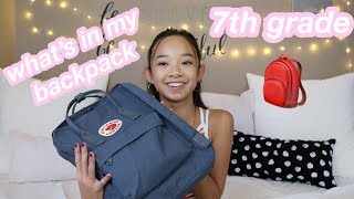 whats in my backpack 2018 7th grade  Nicole Laeno [upl. by Enael]