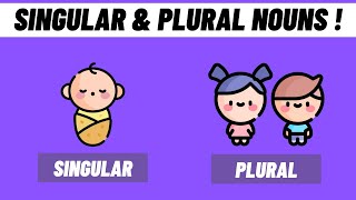 Singular and Plural Nouns For Kids  English Grade 1 amp 2 [upl. by Anon]