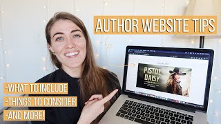 AUTHOR WEBSITE TIPS  What to include on an author website  Natalia Leigh [upl. by Nrek]