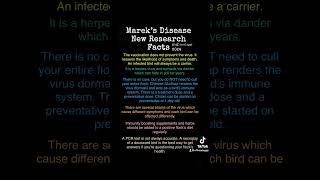 Information About Marek’s Disease backyardflock chickens mareksdisease [upl. by Aztilem]