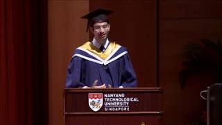 NTU Convocation 2019  SCSE Valedictorian [upl. by Neerahs]