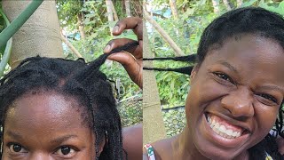 How I grow my 4c natural hair using protective hairstyles Products I use to grow long natural hair [upl. by Tnahsarp]