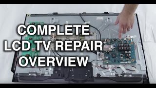 LCD TV Repair Tutorial  LCD TV Parts Overview Common Symptoms amp Solutions  How to Fix LCD TVs [upl. by Hujsak]