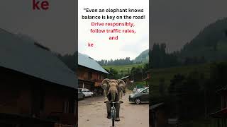 quotAn Elephant’s Road Safety Message Drive Responsiblyquot [upl. by Adalia963]