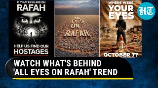 Miffed At Viral All Eyes On Rafah Trend Israel Launches Own Counter Campaign  What It Means [upl. by Naxela321]