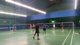 QuinNikki 🏸 JRLeyy l DASC Monday 10212024 badminton justforfun badmintonlovers [upl. by Ahsinac]