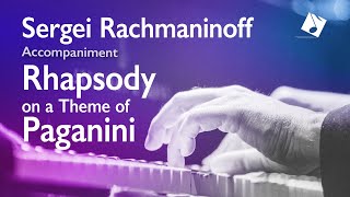 SRachmaninoff  VARIATION no18  for violin and piano FULL accompaniment [upl. by Banyaz373]