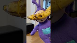 One two three who are we Halloween 2024 preparations teletubbies song meme banana plush toy [upl. by Eak199]