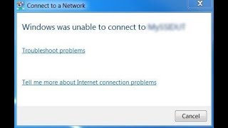 windows was unable to connect to wifi windows 7 100 work [upl. by Anialem]