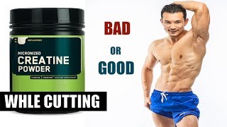 CREATINE ON CUTTING क्रेटीने और कटिंग Does water retention Causes bloating [upl. by Nylirrehs111]