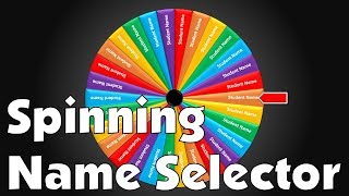 Create A Wheel of Fortune Spinning Name Selector in PowerPoint [upl. by Dunkin432]