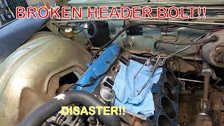 Mopar C Body Header Madness Pulled Head Part 3 [upl. by Atsahs]