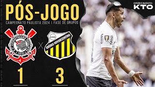 CORINTHIANS 1x3 NOVORIZONTINO 🔴 PÓSJOGO com ZONA MISTA e COLETIVA  5ª Rodada  Paulistão 2024 [upl. by Ondine]