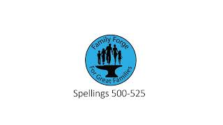 Spellings 500 525 [upl. by Ahsilyt]