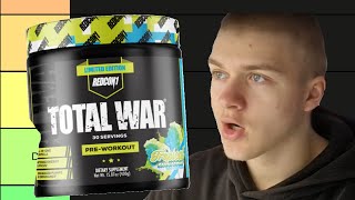 Ranking EVERY Preworkout E12 Total war PreWorkout [upl. by Massie]