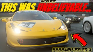 🤕 LOTS of CRASHES can I SURVIVE Ferrari vs Lamborghini Beat the META Gr4  Gran Turismo 7 [upl. by Aissirac]