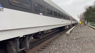 Westbound NJT train in Garwood NJ going to Newark Penn station [upl. by Anirret]