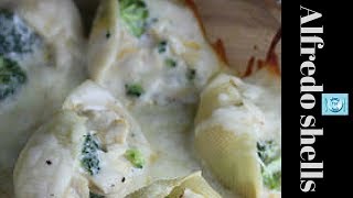 Chicken Alfredo stuffed pasta shells recipe amp cook with me 😊 [upl. by Johannessen15]