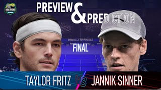 🎾Sinner vs Fritz PREDICTION amp PREVIEW  ATP Finals 2024 Final [upl. by Neelrihs]