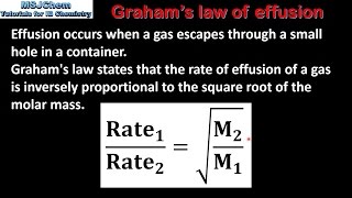 C7 Grahams law of effusion HL [upl. by Emmanuel484]