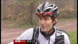 Mark Webber training in Wendover Woods Buckinghamshire [upl. by Mailliwnhoj]