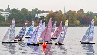 Impossible Cool racing with no wind Hamburg Championship 3x1 One Design Class [upl. by Enwahs]