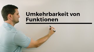 Umkehrbarkeit von Funktionen Voraussetzung Monotonie  Mathe by Daniel Jung [upl. by Derfiniw856]