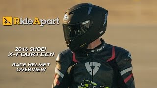 2016 Shoei XFourteen Race Helmet Overview STEREO [upl. by Yleek]