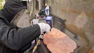 Live Wood Sandblasting with Lematec Sandblaster StepbyStep Guide sandblasting [upl. by Rinna682]