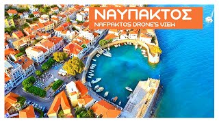 Ναύπακτος λιμάνι και Ψανή από ψηλά  Nafpaktos port and Psani beach from drone view [upl. by Peggir]