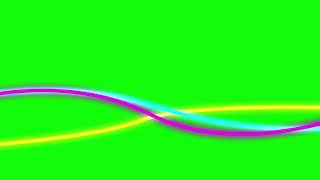 COLORFUL LINES GREEN SCREEN WAVE ANIMATION  FREE FOTAGE [upl. by Prichard]