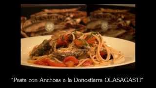 Pasta con Anchoas a la donostiarra Olasagasti [upl. by Etnovaj]