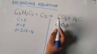 How to balance C3H8O2O2CO2H2O [upl. by Etnahsal137]