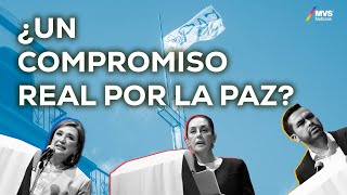 Sheinbaum Gálvez y Máynez FIRMAN PACTO por la PAZ impulsado por la IGLESIA [upl. by Royal]