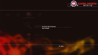 PS3 Error 80710A06 [upl. by Setiram]