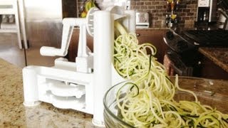 How to Use a Spiralizer  GetFitWithLeyla [upl. by Onaivatco]