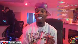 Twitch VOD  Tory Lanez Rolls BIG BLUNT and Creates GAS 😲😲😲 [upl. by Aicinoid]