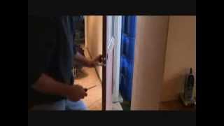 How to install a keyed entry locking door knob handlePart 1 [upl. by Aissatsana]