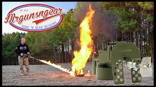 Exothermic Technologies Flamethrower Review Everyone Should Have One 🇺🇸🔥 [upl. by Ennaj925]