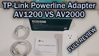 TPLink Powerline Adapter AV1200 VS AV2000 TLPA8010 VS TLPA9020P Review [upl. by Yelrac197]