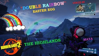 Borderlands 2  quotDouble Rainbowquot Easter Egg Location  The Highlands  Maya OP10  PC Steam [upl. by Swagerty]