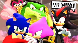 Sonic amp Shadow Meet Team Chaotix VR Chat [upl. by Ciro]