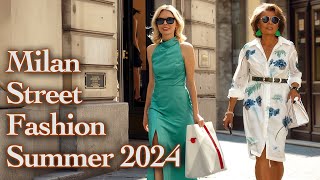 🇮🇹 Italian Street Fashion 2024 The latest fashion trends Beautiful summer outfits [upl. by Ahsieker]